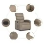 Cappuccino Power Recliner aus Kunstleder von , Sessel - Ref: Foro24-3204032, Preis: 246,85 €, Rabatt: %