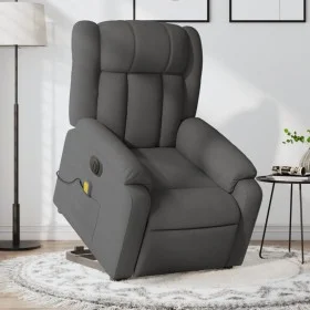 Sillón de masaje eléctrico reclinable elevable tela gris oscuro de , Sillones - Ref: Foro24-3205353, Precio: 355,10 €, Descue...