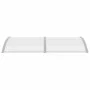 Marquesina para puerta PC gris 200x100 cm de vidaXL, Toldos - Ref: Foro24-45630, Precio: 77,60 €, Descuento: %