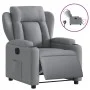 Sillón reclinable eléctrico tela gris claro de , Sillones - Ref: Foro24-3204458, Precio: 304,71 €, Descuento: %