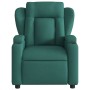 Sillón reclinable eléctrico tela verde oscuro de , Sillones - Ref: Foro24-3204464, Precio: 242,34 €, Descuento: %