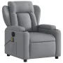 Sillón reclinable de masaje eléctrico tela gris claro de , Sillones - Ref: Foro24-3204470, Precio: 300,36 €, Descuento: %