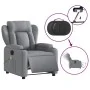 Sillón reclinable de masaje eléctrico tela gris claro de , Sillones - Ref: Foro24-3204470, Precio: 300,36 €, Descuento: %