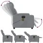 Sillón reclinable de masaje eléctrico tela gris claro de , Sillones - Ref: Foro24-3204470, Precio: 300,36 €, Descuento: %