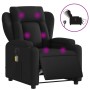 Sillón reclinable de masaje eléctrico tela negro de , Sillones - Ref: Foro24-3204472, Precio: 275,40 €, Descuento: %