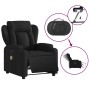 Sillón reclinable de masaje eléctrico tela negro de , Sillones - Ref: Foro24-3204472, Precio: 275,40 €, Descuento: %