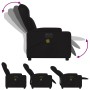 Sillón reclinable de masaje eléctrico tela negro de , Sillones - Ref: Foro24-3204472, Precio: 275,40 €, Descuento: %