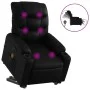 Sillón de masaje elevable eléctrico cuero sintético negro de , Sillones - Ref: Foro24-3206620, Precio: 339,03 €, Descuento: %