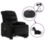 Sillón de masaje elevable eléctrico cuero sintético negro de , Sillones - Ref: Foro24-3206620, Precio: 339,03 €, Descuento: %