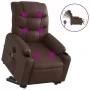 Sillón de masaje elevable eléctrico cuero sintético marrón de , Sillones - Ref: Foro24-3206622, Precio: 386,09 €, Descuento: %