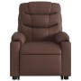 Sillón de masaje elevable eléctrico cuero sintético marrón de , Sillones - Ref: Foro24-3206622, Precio: 340,06 €, Descuento: %