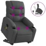 Silla de masaje reclinable de pie de tela gris oscuro de , Sillones - Ref: Foro24-3206655, Precio: 347,61 €, Descuento: %