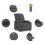 Liegender Fußmassagesessel aus dunkelgrauem Stoff von , Sessel - Ref: Foro24-3206655, Preis: 367,56 €, Rabatt: %