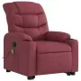 Sillón reclinable de masaje elevable tela rojo tinto de , Sillones - Ref: Foro24-3206657, Precio: 351,23 €, Descuento: %