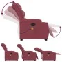 Sillón reclinable de masaje elevable tela rojo tinto de , Sillones - Ref: Foro24-3206657, Precio: 351,23 €, Descuento: %