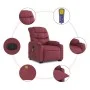 Sillón reclinable de masaje elevable tela rojo tinto de , Sillones - Ref: Foro24-3206657, Precio: 351,23 €, Descuento: %