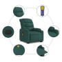 Silla de masaje reclinable de pie de tela verde oscura de , Sillones - Ref: Foro24-3206660, Precio: 327,73 €, Descuento: %