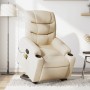 Silla de masaje reclinable de pie de tela color crema de , Sillones - Ref: Foro24-3206662, Precio: 327,34 €, Descuento: %