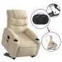 Silla de masaje reclinable de pie de tela color crema de , Sillones - Ref: Foro24-3206662, Precio: 353,10 €, Descuento: %