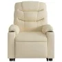 Silla de masaje reclinable de pie de tela color crema de , Sillones - Ref: Foro24-3206662, Precio: 353,10 €, Descuento: %