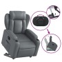 Sillón reclinable elevable eléctrico de cuero sintético gris de , Sillones - Ref: Foro24-3204561, Precio: 316,34 €, Descuento: %