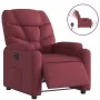 Sillón reclinable eléctrico tela rojo tinto de , Sillones - Ref: Foro24-3204575, Precio: 279,49 €, Descuento: %