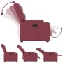 Sillón reclinable eléctrico tela rojo tinto de , Sillones - Ref: Foro24-3204575, Precio: 279,49 €, Descuento: %