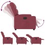 Sillón reclinable eléctrico tela rojo tinto de , Sillones - Ref: Foro24-3204575, Precio: 270,83 €, Descuento: %