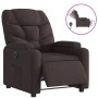 Sillón reclinable eléctrico tela marrón oscuro de , Sillones - Ref: Foro24-3204577, Precio: 241,29 €, Descuento: %