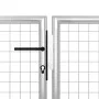 Silbernes Gartentor aus Stahl, 400 x 100 cm von vidaXL, Gartentore - Ref: Foro24-144347, Preis: 376,89 €, Rabatt: %