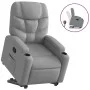 Sillón reclinable elevable de tela gris claro de , Sillones - Ref: Foro24-3204596, Precio: 281,74 €, Descuento: %