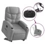 Sillón reclinable elevable de tela gris claro de , Sillones - Ref: Foro24-3204596, Precio: 281,74 €, Descuento: %
