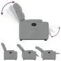 Sillón reclinable elevable de tela gris claro de , Sillones - Ref: Foro24-3204596, Precio: 281,74 €, Descuento: %