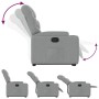 Sillón reclinable elevable de tela gris claro de , Sillones - Ref: Foro24-3204596, Precio: 276,53 €, Descuento: %