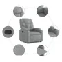 Sillón reclinable elevable de tela gris claro de , Sillones - Ref: Foro24-3204596, Precio: 281,74 €, Descuento: %