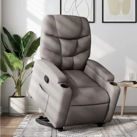 Sillón reclinable elevable tela gris taupe de , Sillones - Ref: Foro24-3204604, Precio: 280,93 €, Descuento: %