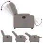 Sillón reclinable elevable tela gris taupe de , Sillones - Ref: Foro24-3204604, Precio: 280,93 €, Descuento: %