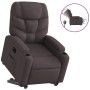Sillón eléctrico reclinable elevable de tela marrón oscuro de , Sillones - Ref: Foro24-3204625, Precio: 312,24 €, Descuento: %