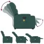 Sillón masaje eléctrico reclinable elevable tela verde oscuro de , Sillones - Ref: Foro24-3204638, Precio: 349,18 €, Descuent...