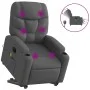 Sillón de masaje eléctrico reclinable elevable tela gris oscuro de , Sillones - Ref: Foro24-3204633, Precio: 394,00 €, Descue...