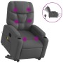 Sillón de masaje eléctrico reclinable elevable tela gris oscuro de , Sillones - Ref: Foro24-3204633, Precio: 361,66 €, Descue...