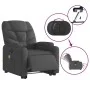 Sillón de masaje eléctrico reclinable elevable tela gris oscuro de , Sillones - Ref: Foro24-3204633, Precio: 394,00 €, Descue...