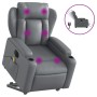 Sillón de masaje elevable eléctrico cuero sintético gris de , Sillones - Ref: Foro24-3204568, Precio: 356,48 €, Descuento: %