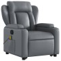 Sillón de masaje elevable eléctrico cuero sintético gris de , Sillones - Ref: Foro24-3204568, Precio: 356,48 €, Descuento: %