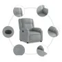 Elektrischer Liegesessel aus hellgrauem Stoff von , Sessel - Ref: Foro24-3205178, Preis: 232,73 €, Rabatt: %