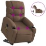 Sillón de masaje eléctrico reclinable elevable tela marrón de , Sillones - Ref: Foro24-3206676, Precio: 330,92 €, Descuento: %