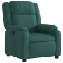 Sillón reclinable eléctrico tela verde oscuro de , Sillones - Ref: Foro24-3205184, Precio: 242,24 €, Descuento: %