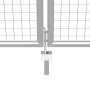 Puerta de jardín de acero galvanizado plateado 415x150 cm de vidaXL, Puertas de jardín - Ref: Foro24-144299, Precio: 353,19 €...
