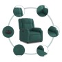 Sillón reclinable eléctrico tela verde oscuro de , Sillones - Ref: Foro24-3205184, Precio: 242,24 €, Descuento: %