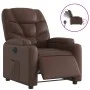 Sillón reclinable eléctrico de cuero sintético marrón de , Sillones - Ref: Foro24-3204646, Precio: 256,73 €, Descuento: %